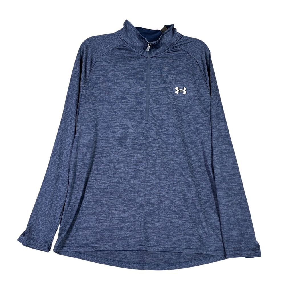 Under Armour Shirt Mens L‎ 1/4 Zip Long Sleeve Training Activewear Workout Gym